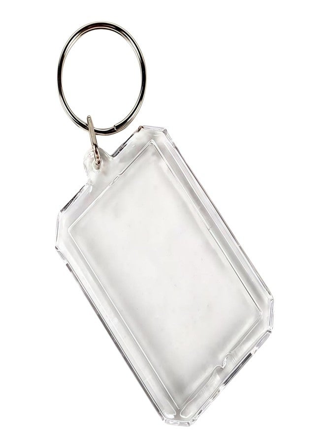 Tnyvm Transparent Acrylic Keychain Frame - Double-Sided Photo Insert Keyring, Picture Snap-In Holder, Photos, Ideal DIY Gift for Keepsakes and Souvenirs, Frames（7.6 * 5.6cm ） - Image 1